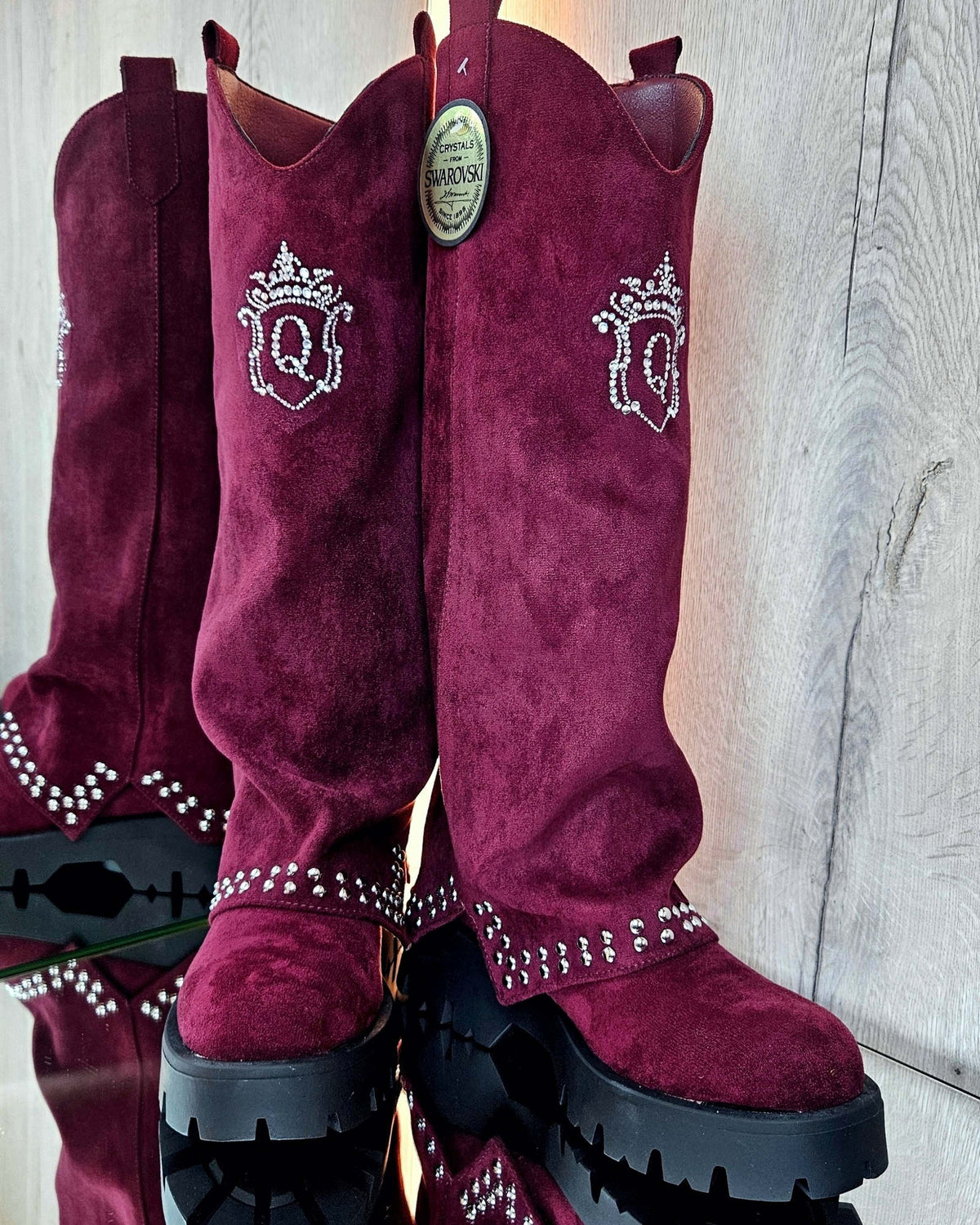 United Queens Royal Glam – Samtstiefel