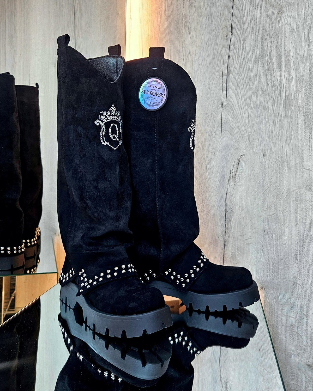 United Queens Royal Glam – Samtstiefel