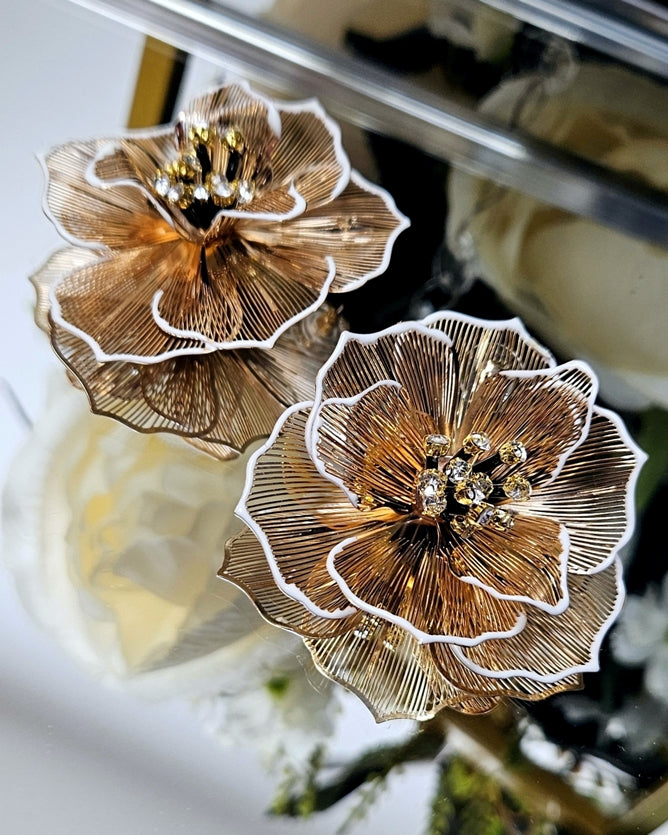 Blumen Ohrringe, federleicht – Ansicht 2 | United Queens