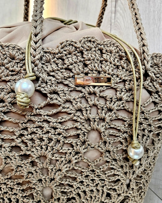 Gehäkelte Strandtasche
