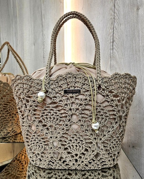 Gehäkelte Strandtasche