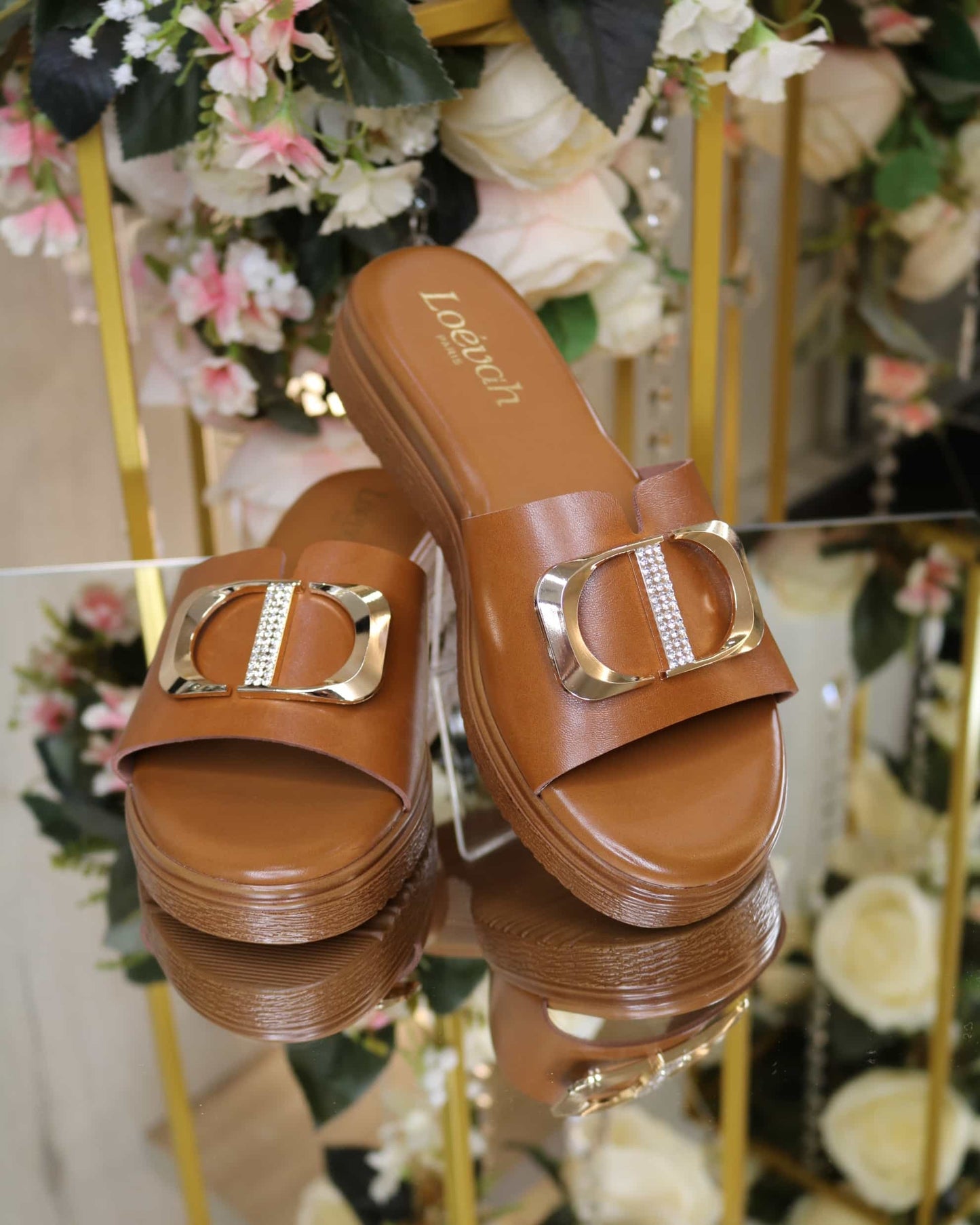 Fashion-Slippers mit Kristallen – Ansicht 2 | United Queens