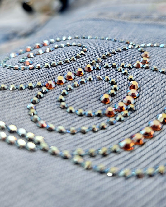 Blumen Jeans mit Swarovski – Ansicht 2 | United Queens