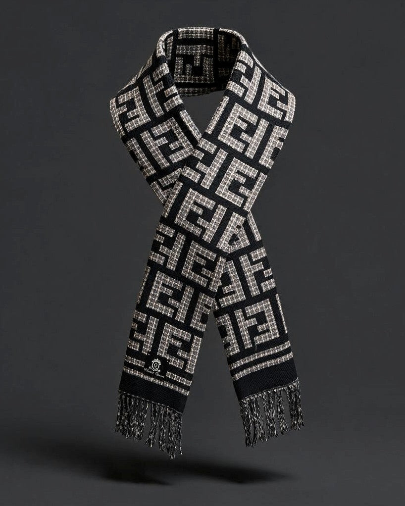 United Queens Luxury Winter Schal – Black Elegance