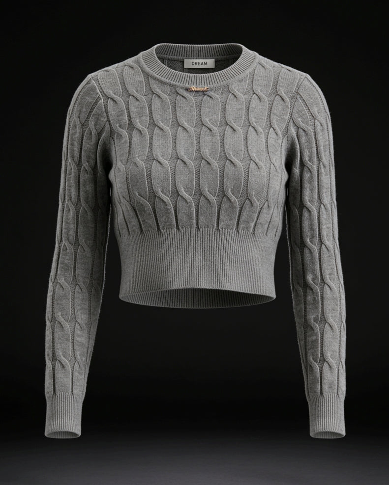 Minipulli mit Zopfmuster
