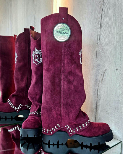 United Queens Royal Glam – Samtstiefel