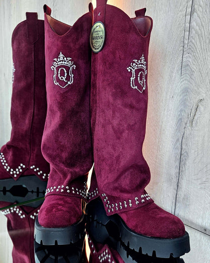 United Queens Royal Glam – Samtstiefel