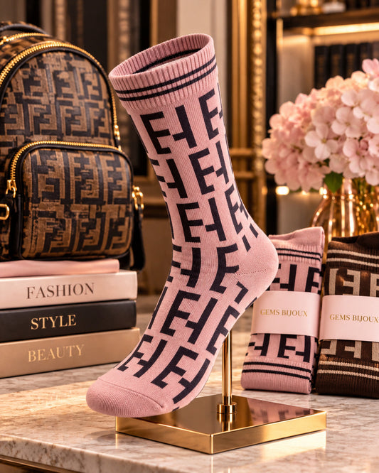 E Rosa Farbe Socken [AI]
