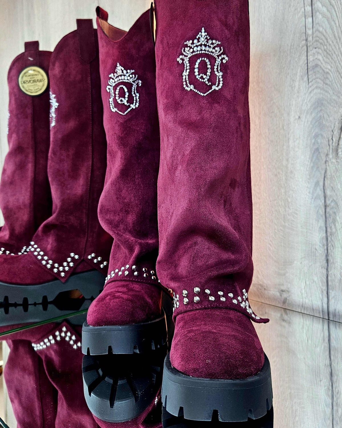 United Queens Royal Glam – Samtstiefel