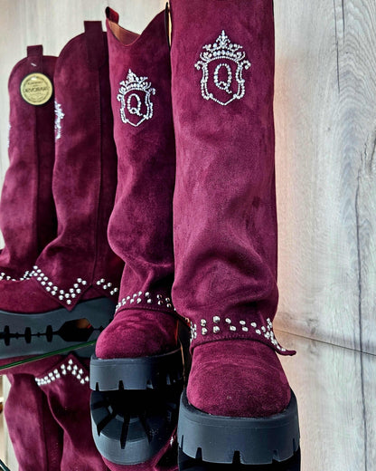 United Queens Royal Glam – Samtstiefel