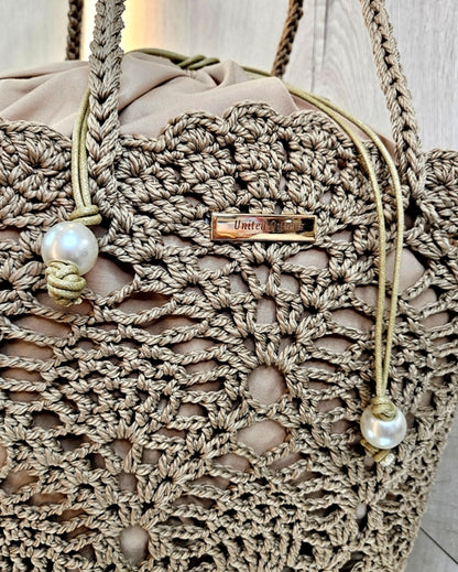 Gehäkelte Strandtasche