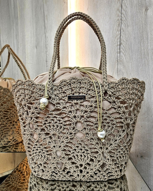 Gehäkelte Strandtasche