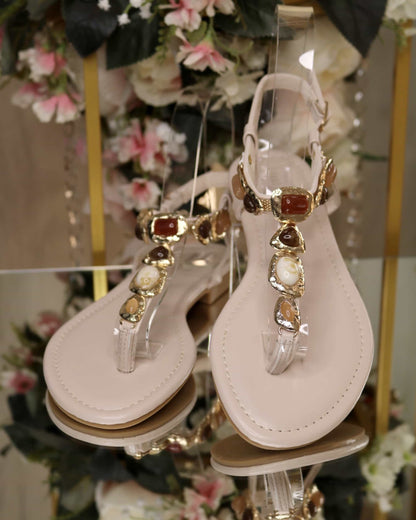 Sandalen mit echten Steinen – Ansicht 3 | United Queens