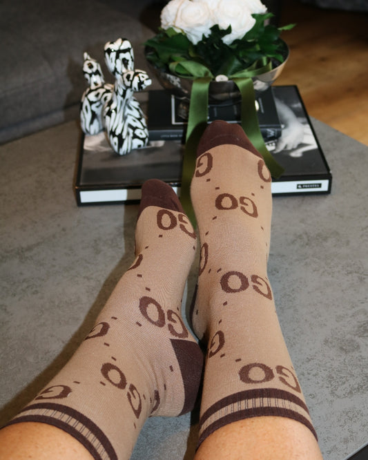 Socken Camel & Braun-Töne – Ansicht 2 | United Queens