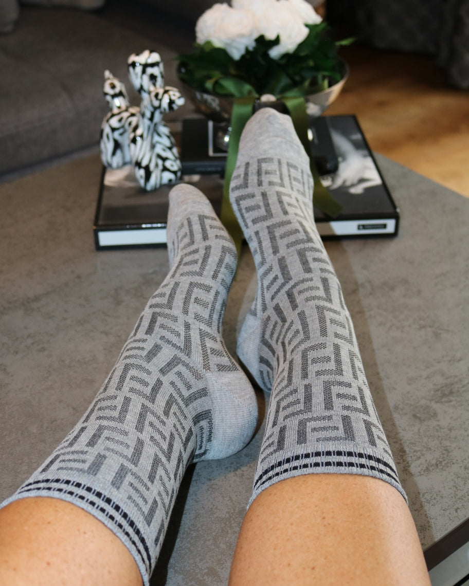 Socken Camel, Grau & Rosa – Ansicht 4 | United Queens