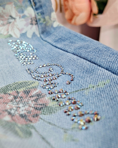 Blumen Jeans mit Swarovski – Ansicht 8 | United Queens