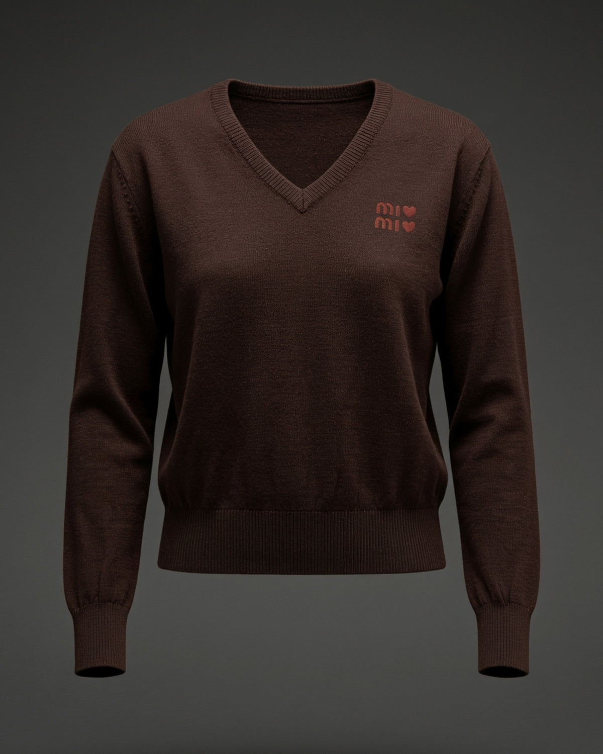 Amour Chic – Feinstrick-Pullover mit V-Ausschnitt
