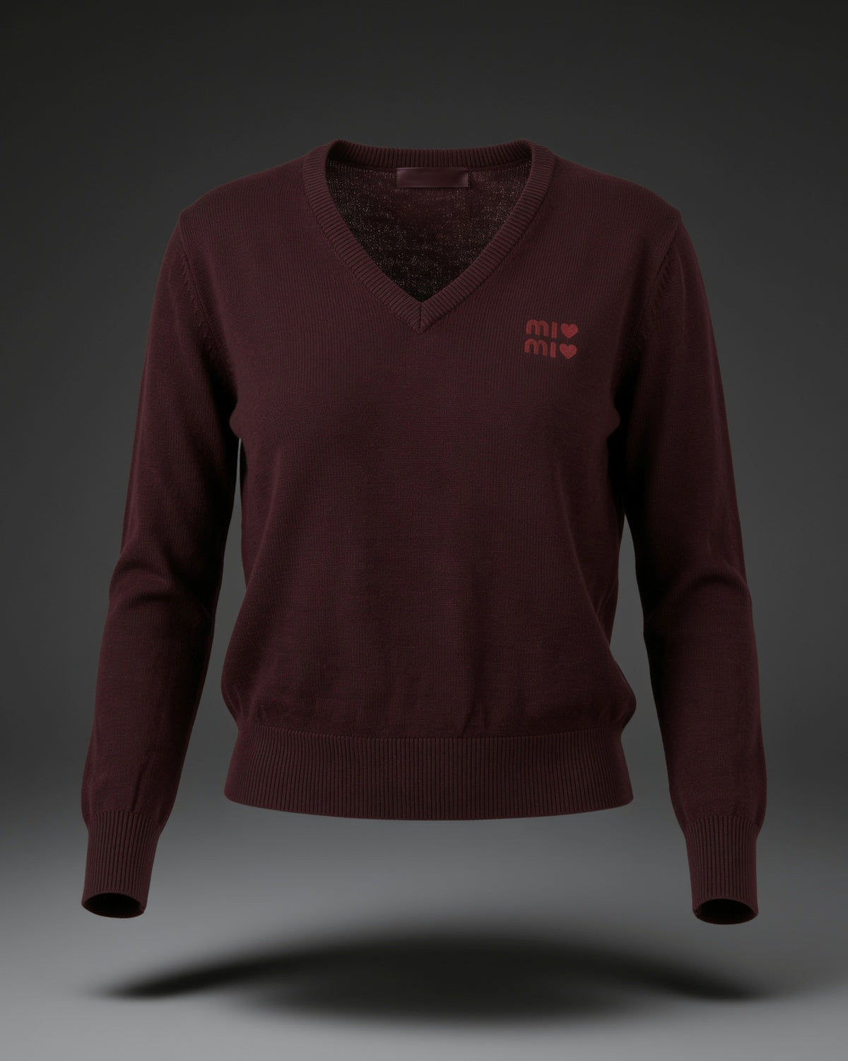 Amour Chic – Feinstrick-Pullover mit V-Ausschnitt