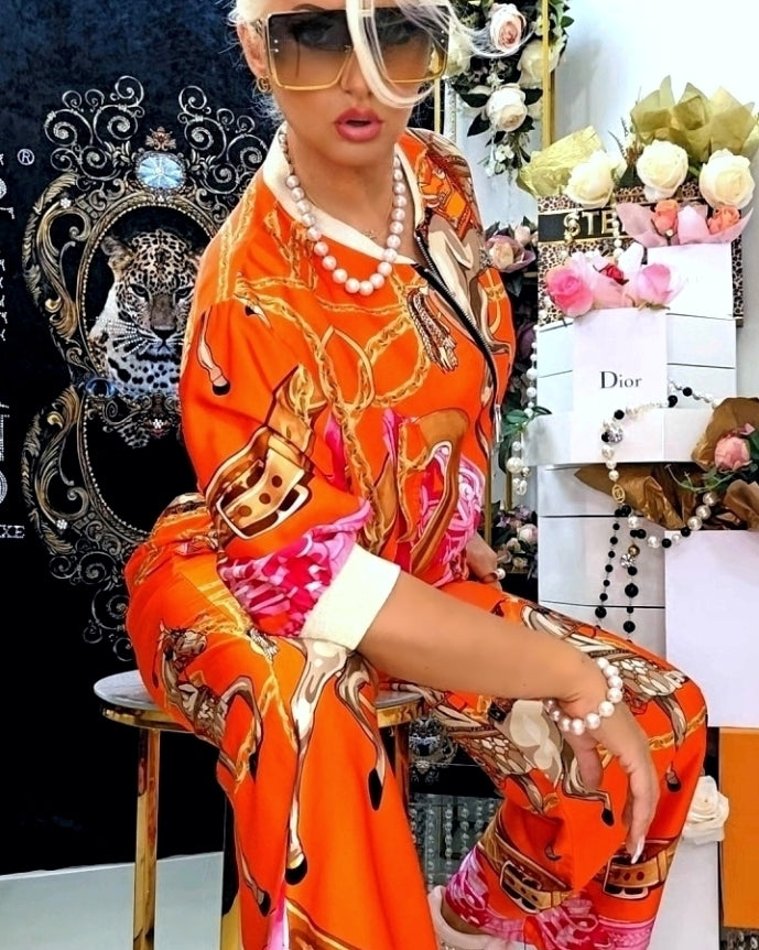 Extravagante Satinjacke