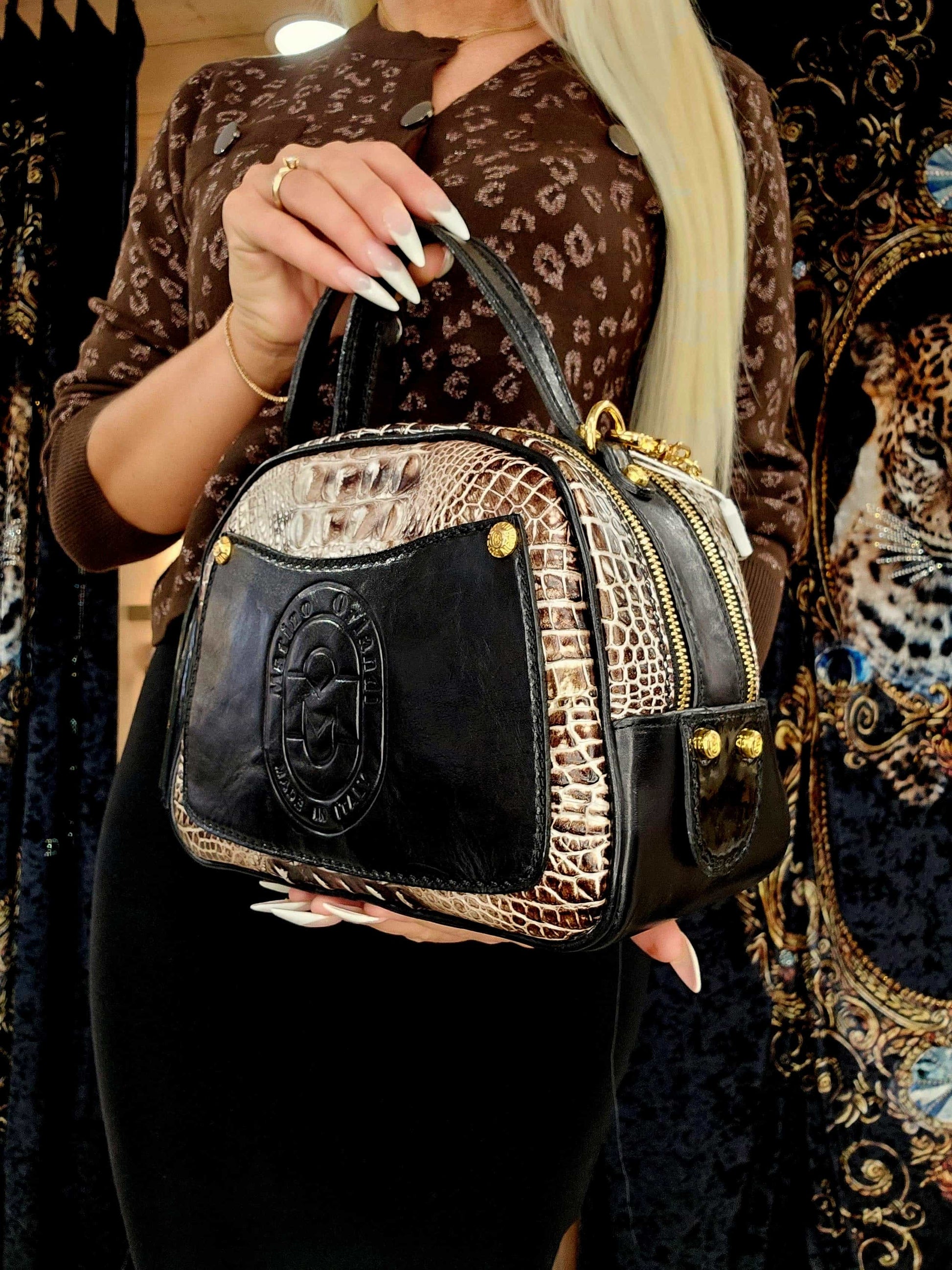 Marino Orlandi Alligator-Tasche – Ansicht 4 | United Queens