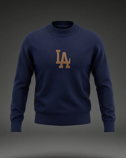LA Chic – Feinstrick-Pullover mit Halbkragen