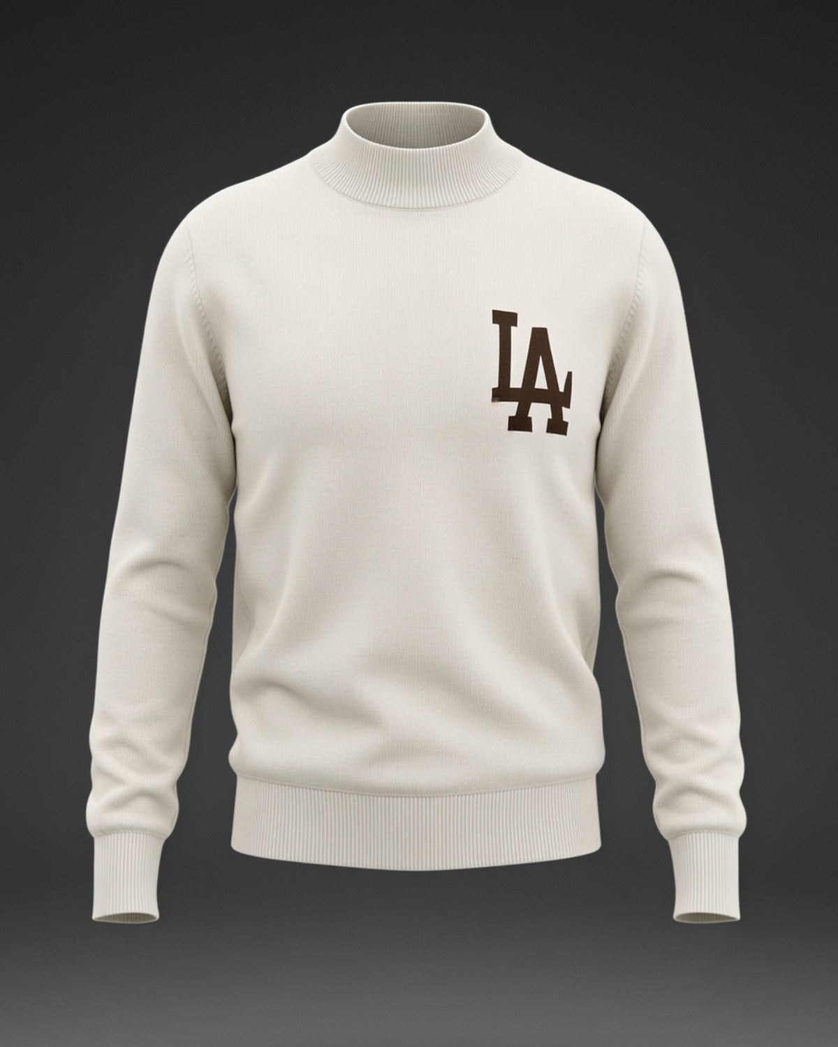LA Chic – Feinstrick-Pullover mit Halbkragen
