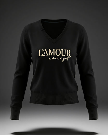 L’AMOUR Concept – Feinstrick V-Neck Pullover
