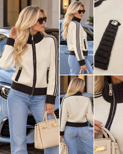 Creme Farbe Jacke [AI]