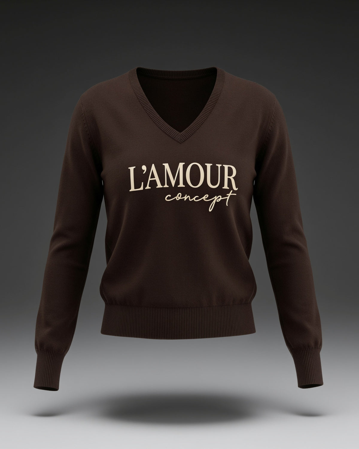 L’AMOUR Concept – Feinstrick V-Neck Pullover