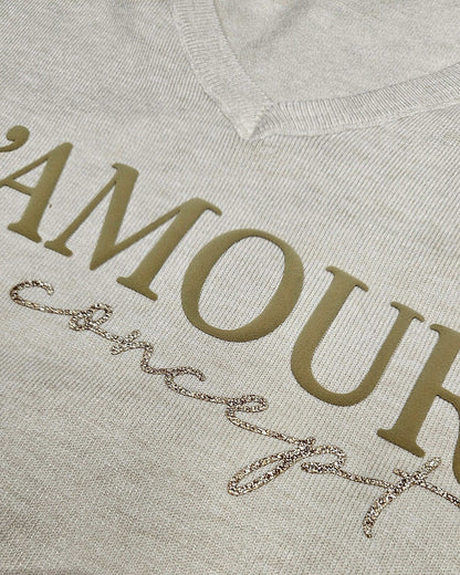 L’AMOUR Concept – Feinstrick V-Neck Pullover