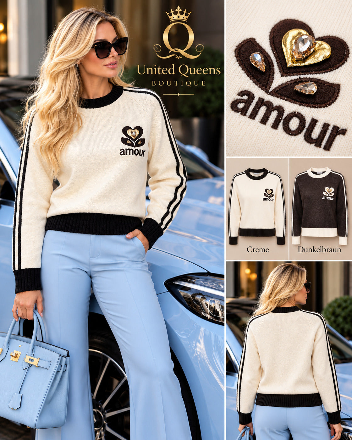 Amour – Kuschelweicher Pullover mit Herzdetail