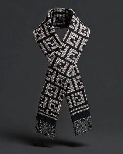 United Queens Luxury Winter Schal – Black Elegance
