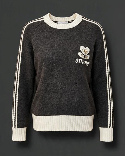 Dunkelbraun Pullover [AI]