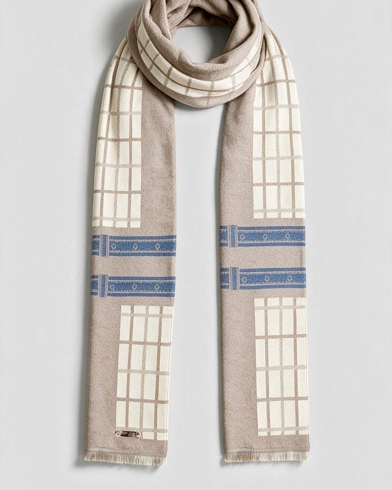 United Queens Signature Schal – Beige Elegance