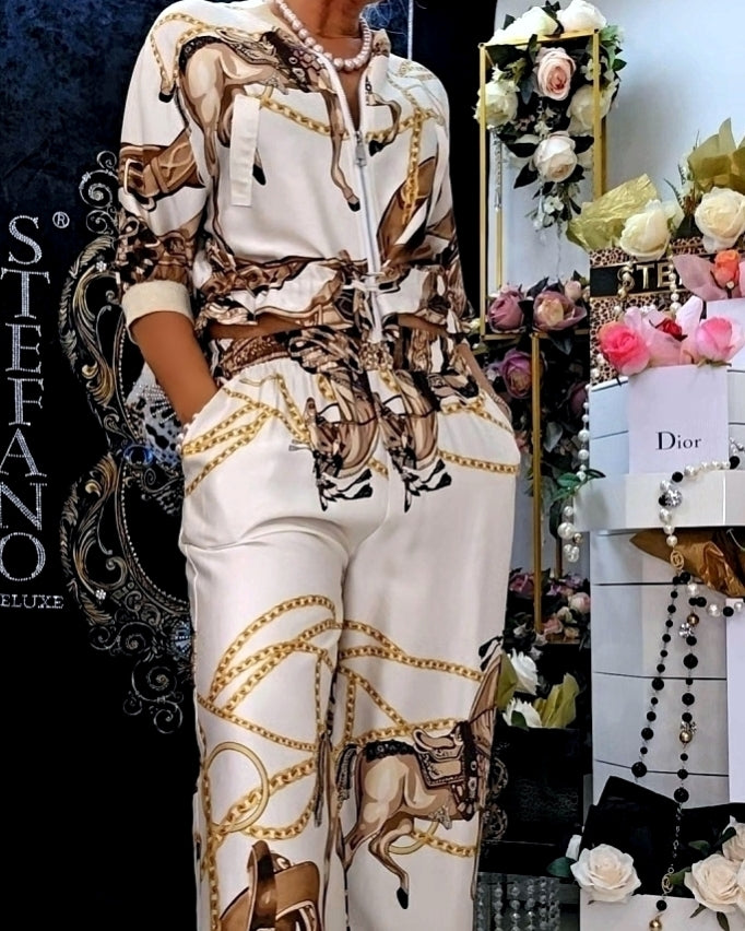 Extravagante Satinjacke