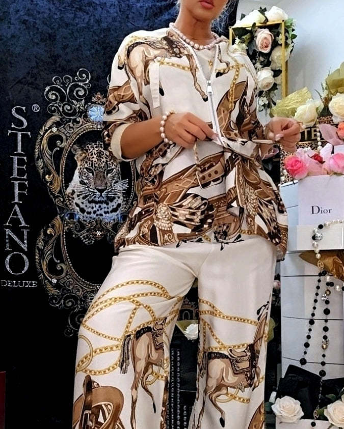 Extravagante Satinjacke