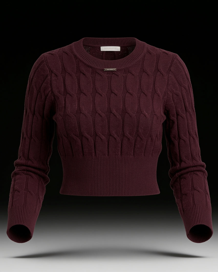 Minipulli mit Zopfmuster