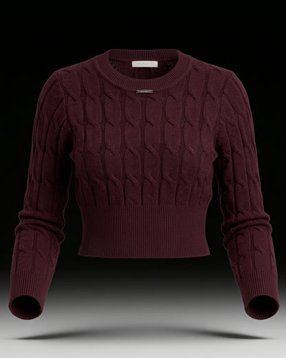 Minipulli mit Zopfmuster