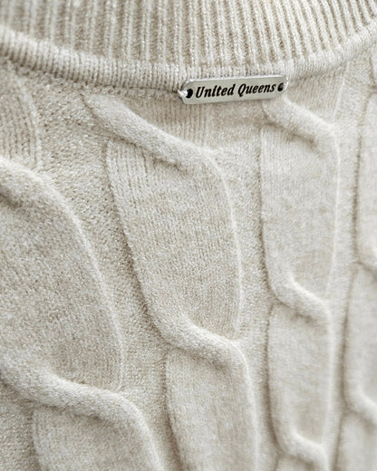 Minipulli mit Zopfmuster