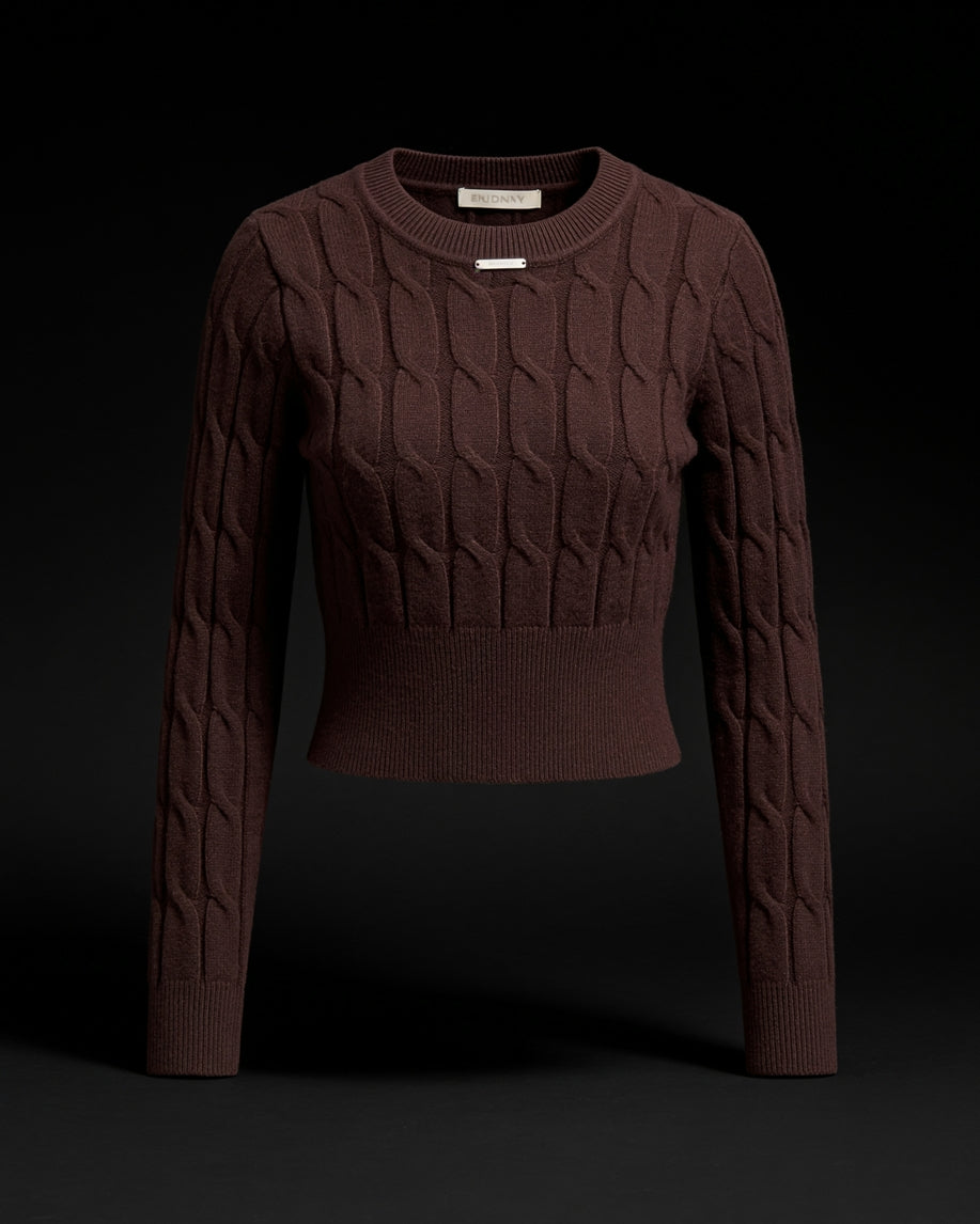 Minipulli mit Zopfmuster